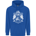 First Bike Funny Biker Motorbike Motorcyle Mens 80% Cotton Hoodie Royal Blue