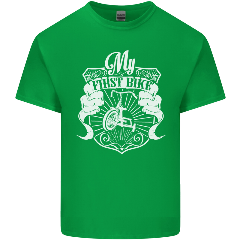 First Bike Funny Biker Motorbike Motorcyle Mens Cotton T-Shirt Tee Top Irish Green