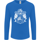 First Bike Funny Biker Motorbike Motorcyle Mens Long Sleeve T-Shirt Royal Blue