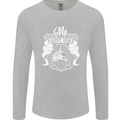 First Bike Funny Biker Motorbike Motorcyle Mens Long Sleeve T-Shirt Sports Grey