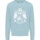 First Bike Funny Biker Motorbike Motorcyle Mens Sweatshirt Jumper Light Blue