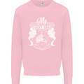 First Bike Funny Biker Motorbike Motorcyle Mens Sweatshirt Jumper Light Pink