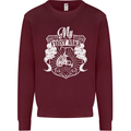 First Bike Funny Biker Motorbike Motorcyle Mens Sweatshirt Jumper Maroon
