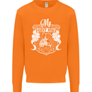 First Bike Funny Biker Motorbike Motorcyle Mens Sweatshirt Jumper Orange