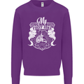 First Bike Funny Biker Motorbike Motorcyle Mens Sweatshirt Jumper Purple