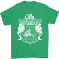 First Bike Funny Biker Motorbike Motorcyle Mens T-Shirt Cotton Gildan Irish Green