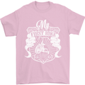 First Bike Funny Biker Motorbike Motorcyle Mens T-Shirt Cotton Gildan Light Pink
