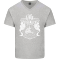 First Bike Funny Biker Motorbike Motorcyle Mens V-Neck Cotton T-Shirt Sports Grey