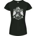 First Bike Funny Biker Motorbike Motorcyle Womens Petite Cut T-Shirt Black