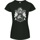 First Bike Funny Biker Motorbike Motorcyle Womens Petite Cut T-Shirt Black