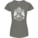 First Bike Funny Biker Motorbike Motorcyle Womens Petite Cut T-Shirt Charcoal