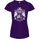 First Bike Funny Biker Motorbike Motorcyle Womens Petite Cut T-Shirt Purple