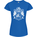 First Bike Funny Biker Motorbike Motorcyle Womens Petite Cut T-Shirt Royal Blue