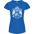 First Bike Funny Biker Motorbike Motorcyle Womens Petite Cut T-Shirt Royal Blue