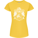 First Bike Funny Biker Motorbike Motorcyle Womens Petite Cut T-Shirt Yellow