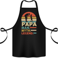First Fathers Day Together Funny Baby Beer Cotton Apron 100% Organic Black