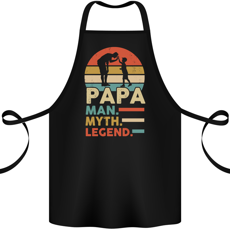 First Fathers Day Together Funny Baby Beer Cotton Apron 100% Organic Black
