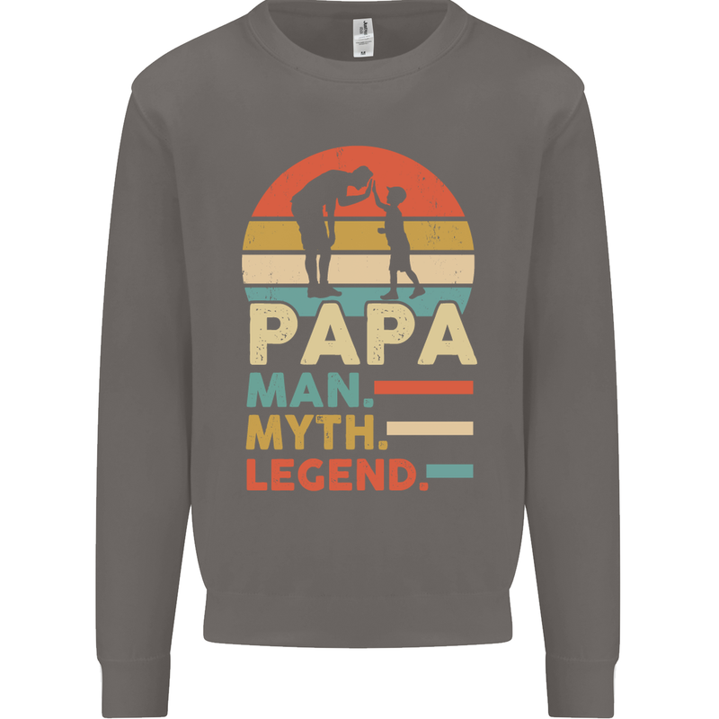 First Fathers Day Together Funny Baby Beer Mens Sweatshirt Jumper Charcoal