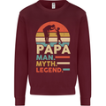 First Fathers Day Together Funny Baby Beer Mens Sweatshirt Jumper Maroon