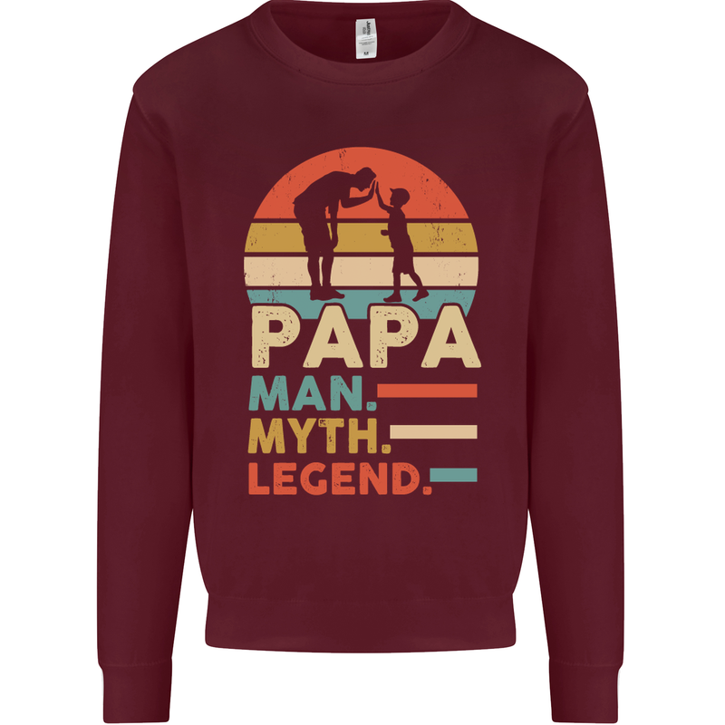 First Fathers Day Together Funny Baby Beer Mens Sweatshirt Jumper Maroon