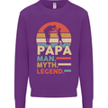 First Fathers Day Together Funny Baby Beer Mens Sweatshirt Jumper Purple