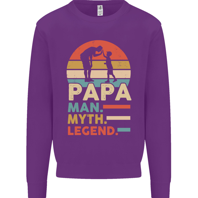 First Fathers Day Together Funny Baby Beer Mens Sweatshirt Jumper Purple