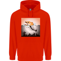 Fish Pollution Climate Change Environment Childrens Kids Hoodie Bright Red