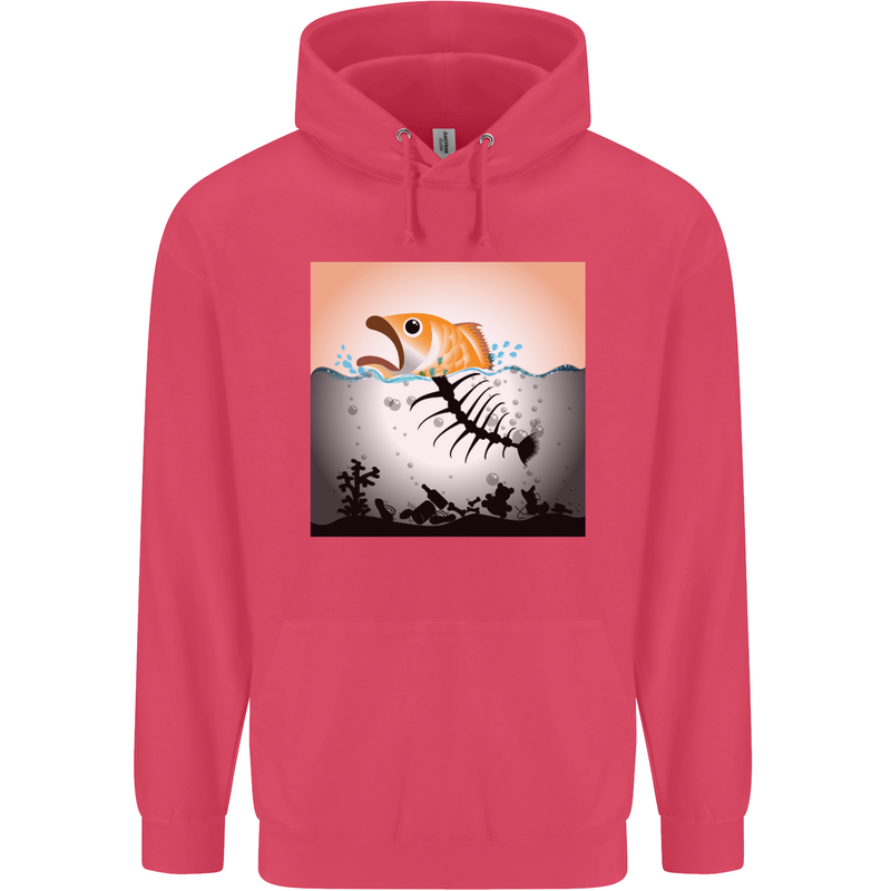 Fish Pollution Climate Change Environment Childrens Kids Hoodie Heliconia