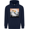 Fish Pollution Climate Change Environment Childrens Kids Hoodie Navy Blue