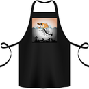 Fish Pollution Climate Change Environment Cotton Apron 100% Organic Black