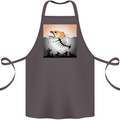 Fish Pollution Climate Change Environment Cotton Apron 100% Organic Dark Grey