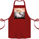 Fish Pollution Climate Change Environment Cotton Apron 100% Organic Maroon
