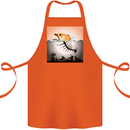 Fish Pollution Climate Change Environment Cotton Apron 100% Organic Orange