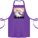 Fish Pollution Climate Change Environment Cotton Apron 100% Organic Purple