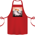 Fish Pollution Climate Change Environment Cotton Apron 100% Organic Red