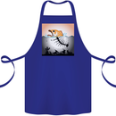 Fish Pollution Climate Change Environment Cotton Apron 100% Organic Royal Blue