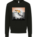 Fish Pollution Climate Change Environment Kids Sweatshirt Jumper Black
