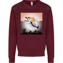 Fish Pollution Climate Change Environment Kids Sweatshirt Jumper Maroon