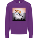 Fish Pollution Climate Change Environment Kids Sweatshirt Jumper Purple