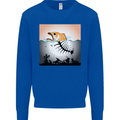 Fish Pollution Climate Change Environment Kids Sweatshirt Jumper Royal Blue