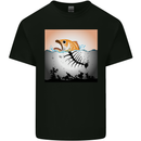 Fish Pollution Climate Change Environment Kids T-Shirt Childrens Black