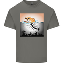 Fish Pollution Climate Change Environment Kids T-Shirt Childrens Charcoal