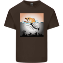 Fish Pollution Climate Change Environment Kids T-Shirt Childrens Chocolate