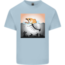 Fish Pollution Climate Change Environment Kids T-Shirt Childrens Light Blue