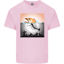Fish Pollution Climate Change Environment Kids T-Shirt Childrens Light Pink