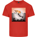 Fish Pollution Climate Change Environment Kids T-Shirt Childrens Red