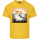 Fish Pollution Climate Change Environment Kids T-Shirt Childrens Yellow