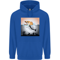 Fish Pollution Climate Change Environment Mens 80% Cotton Hoodie Royal Blue