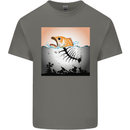 Fish Pollution Climate Change Environment Mens Cotton T-Shirt Tee Top Charcoal