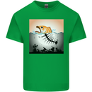 Fish Pollution Climate Change Environment Mens Cotton T-Shirt Tee Top Irish Green